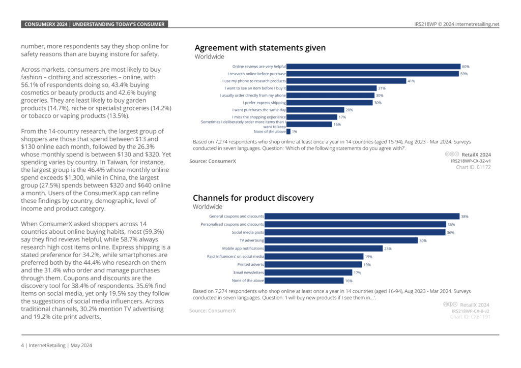 Understanding today's consumer page from ConsumerX attitudes ecommerce