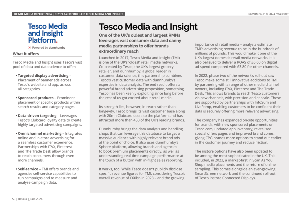 TESCO Media and Insight - Case Study Retail Media Report