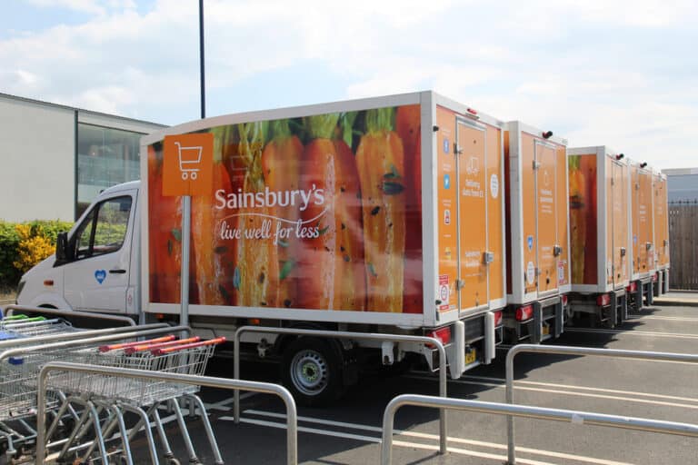 Sainsbury's delivery van